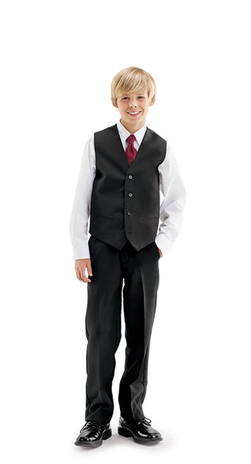 Affordable Vest Ensemble with Cavalier Pants & Long Tie