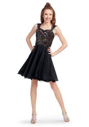 Anders Show Choir Dress without Rhinestones in Black