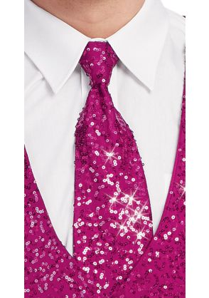 Diamond Sequin Long Tie